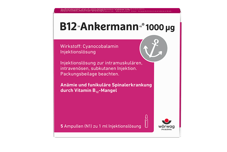 B12 Ankermann® Injekt, eine Vitamin B12 Spritze, ist hochdosiert und kann bei einem schwerwiegenden Mangel an Vitamin B12 helfen.